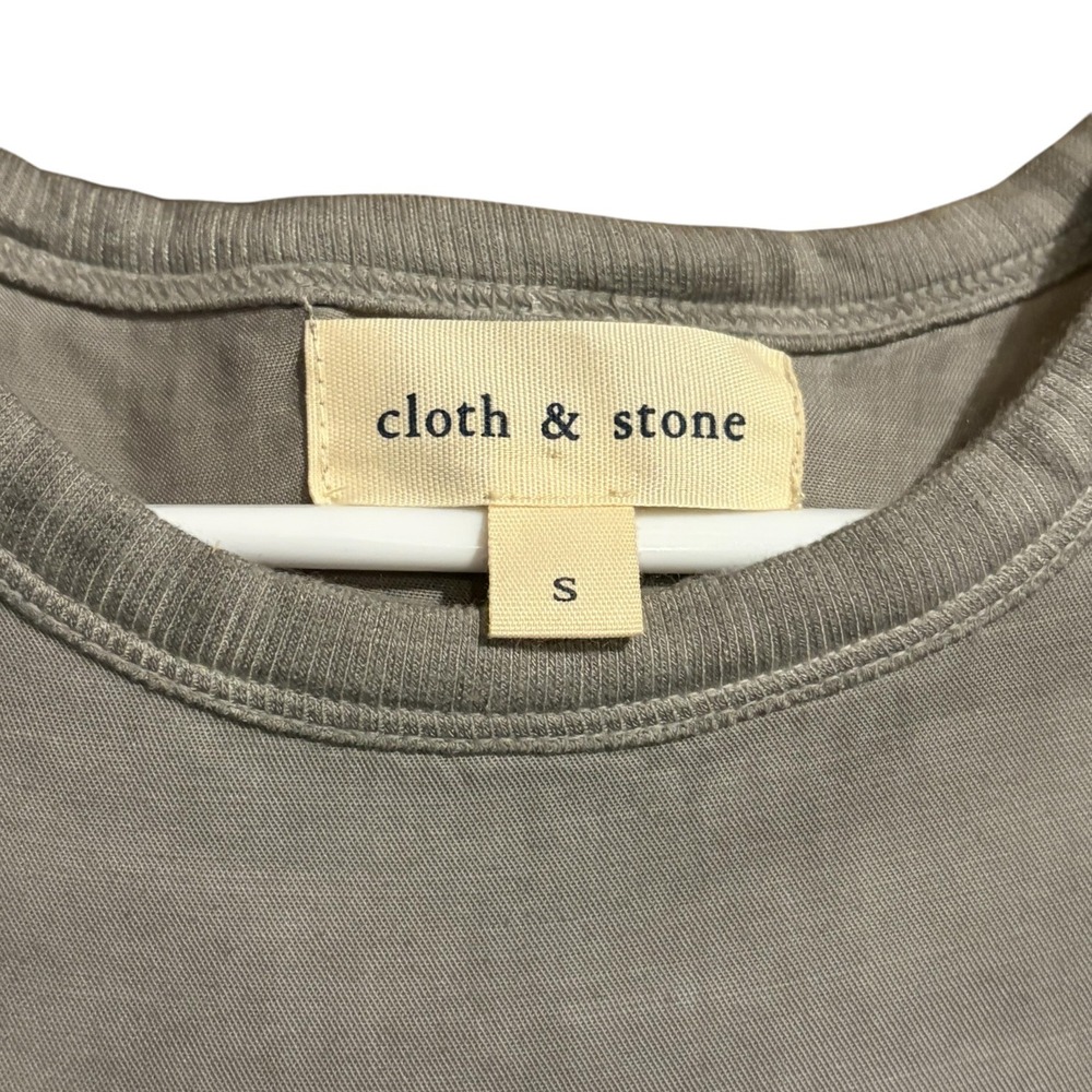 Cloth & Stone Grey Tencel High Low Sleeveless Shift Dress‎ C6806-680 Small - Picture 6 of 12
